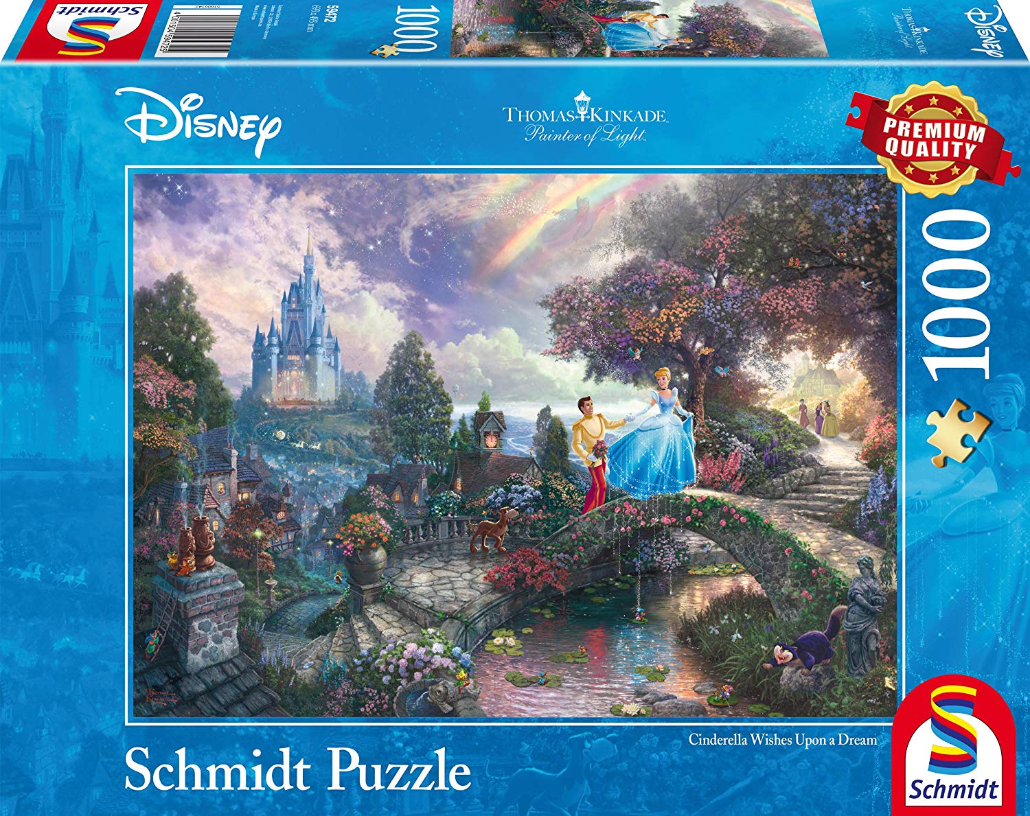 Disney  Cinderella - 1000 Teile Puzzle (Thomas Kinkade)