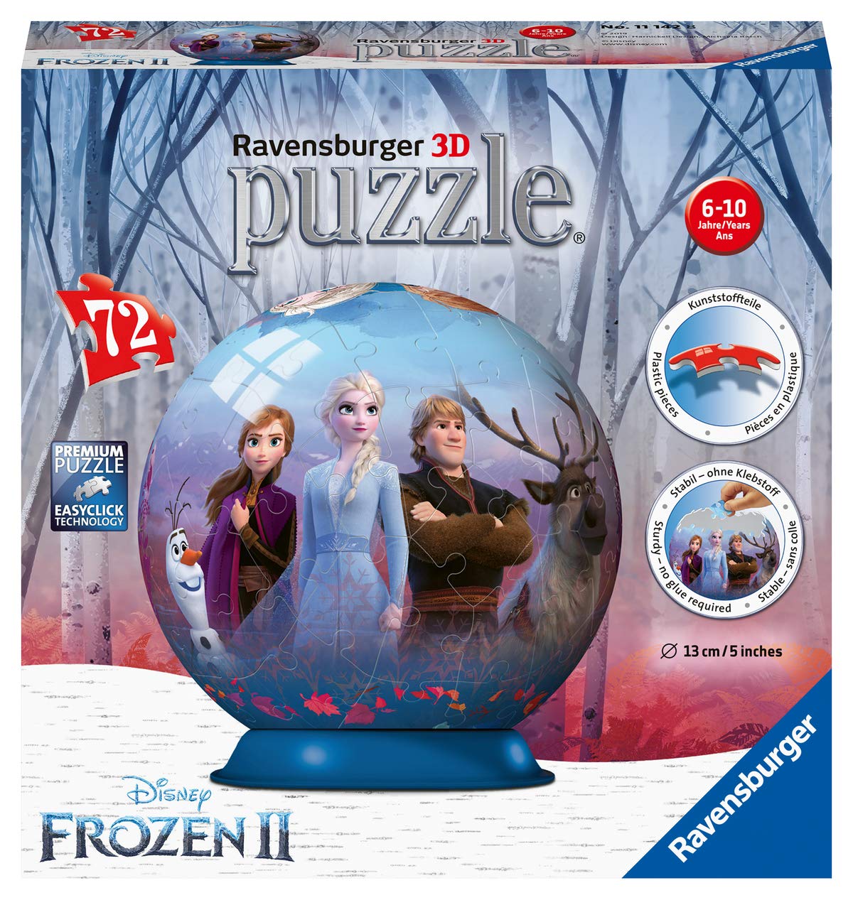 Disney Frozen 2 / Eiskönigin 2 - 3D Puzzle Ball 72 Teile