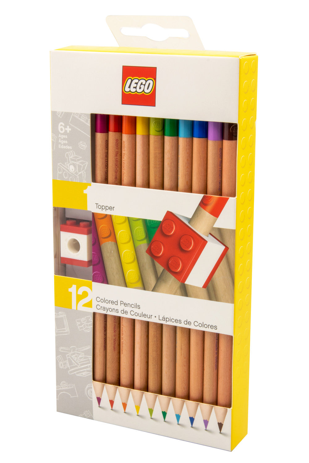 LEGO® Buntstifte mit Topper - 12 verschiedene Farben