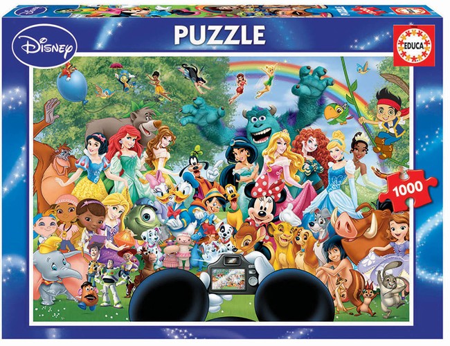 Educa Puzzle 9216297 - Marvellous World of Disney - 1000 Teile Puzzle