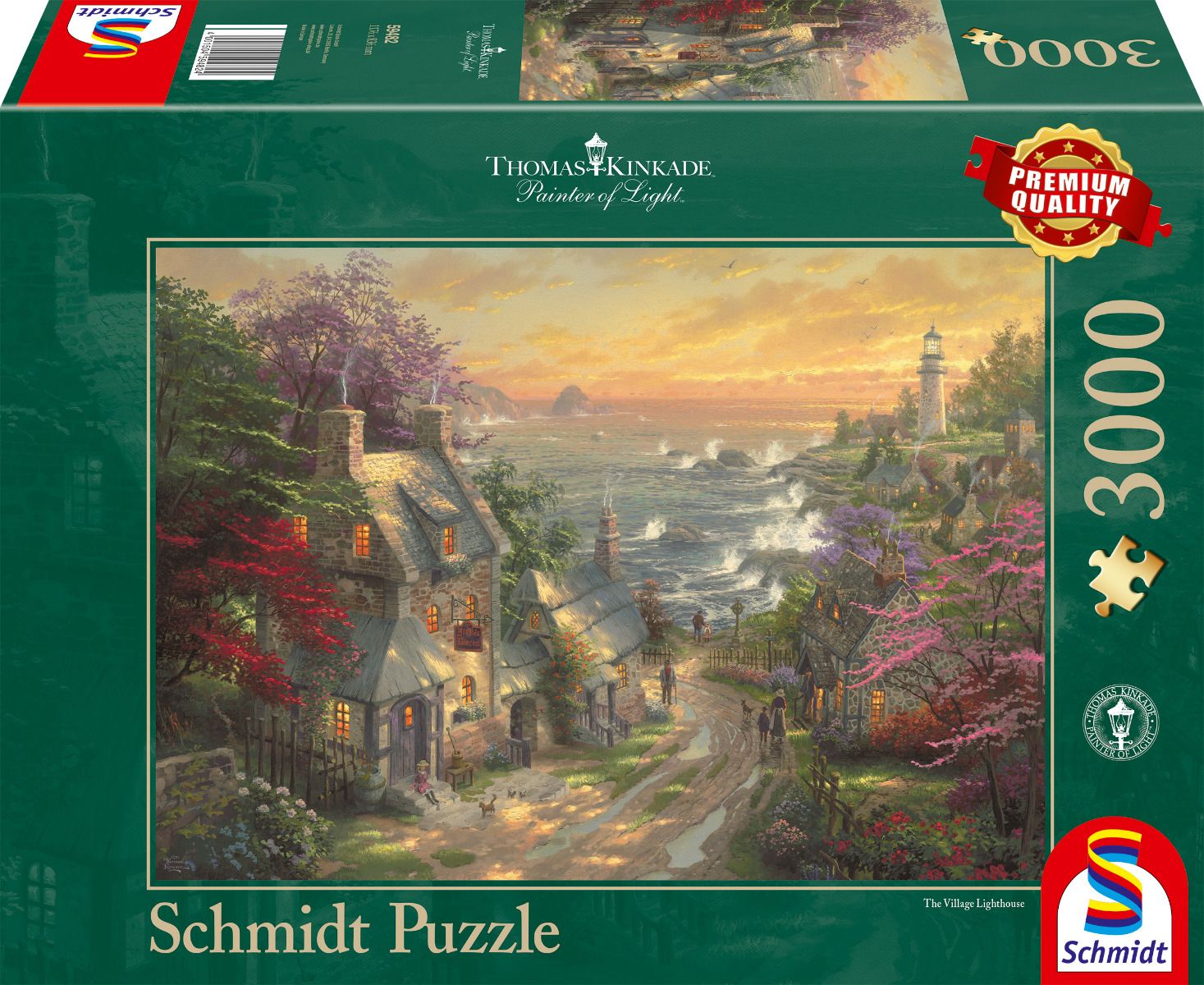 Thomas Kinkade - Dörfchen am Leuchtturm - 3000 Teile Puzzle
