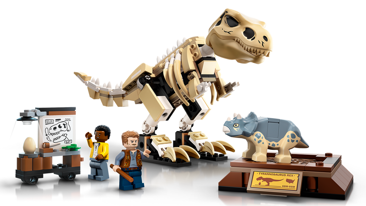 LEGO® 76940 - Jurassic World T. Rex-Skelett in der Fossilienausstellung