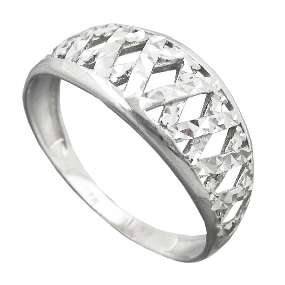 Ring diamantiert rhodiniert, Silber 925